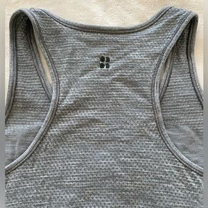 Sweaty Betty Athlete Seamless Work Out Tank - Small - Charcoal Marl